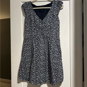 Floral Navy and White BR Dress